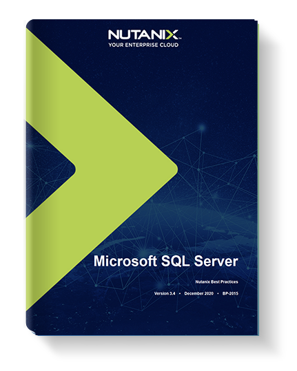 在超融合基础设施上虚拟化MS SQL Server