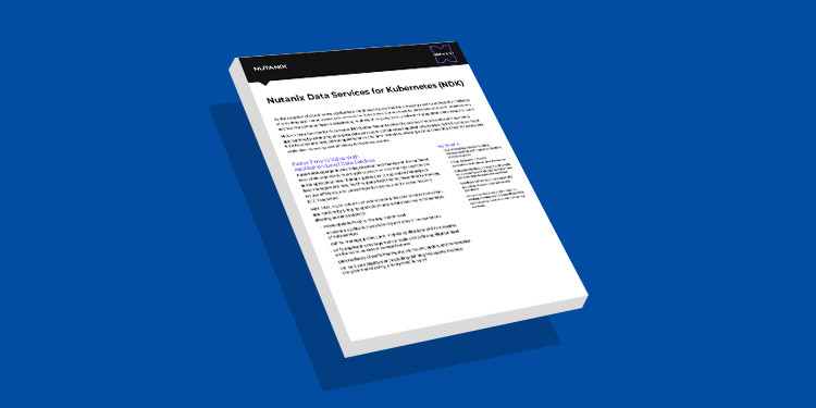 Nutanix Data Services for Kubernetes (NDK)